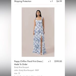 Revelry Floral Bridesmaid Dress NO ALTERATIONS